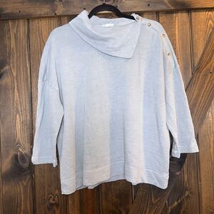 NWOt J. Jill  Split Neck  Turtleneck Sweater